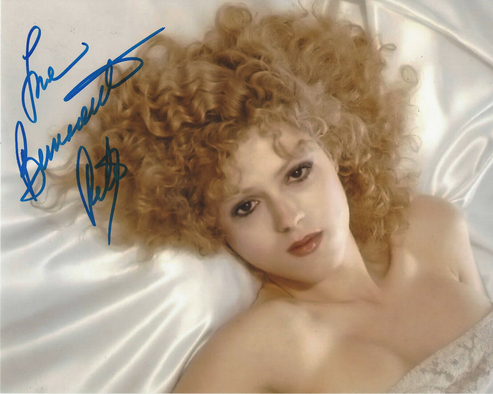 BERNADETTE PETERS SIGNED AUTHENTIC 'SILENT MOVIE' 8x10 Photo Poster painting COA SEXY ACTRESS