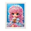 Cartoon Little Girl Diamond Art Painting Kits with Frame 