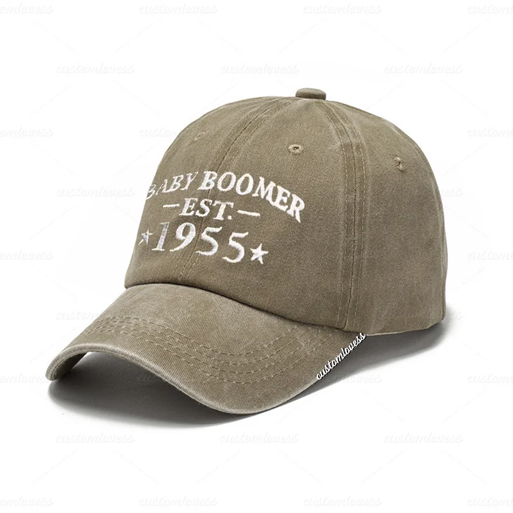 Custom BABY BOOMER Embroidered  Hat
