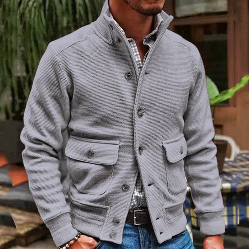 Men's Stand Collar Casual Jacket