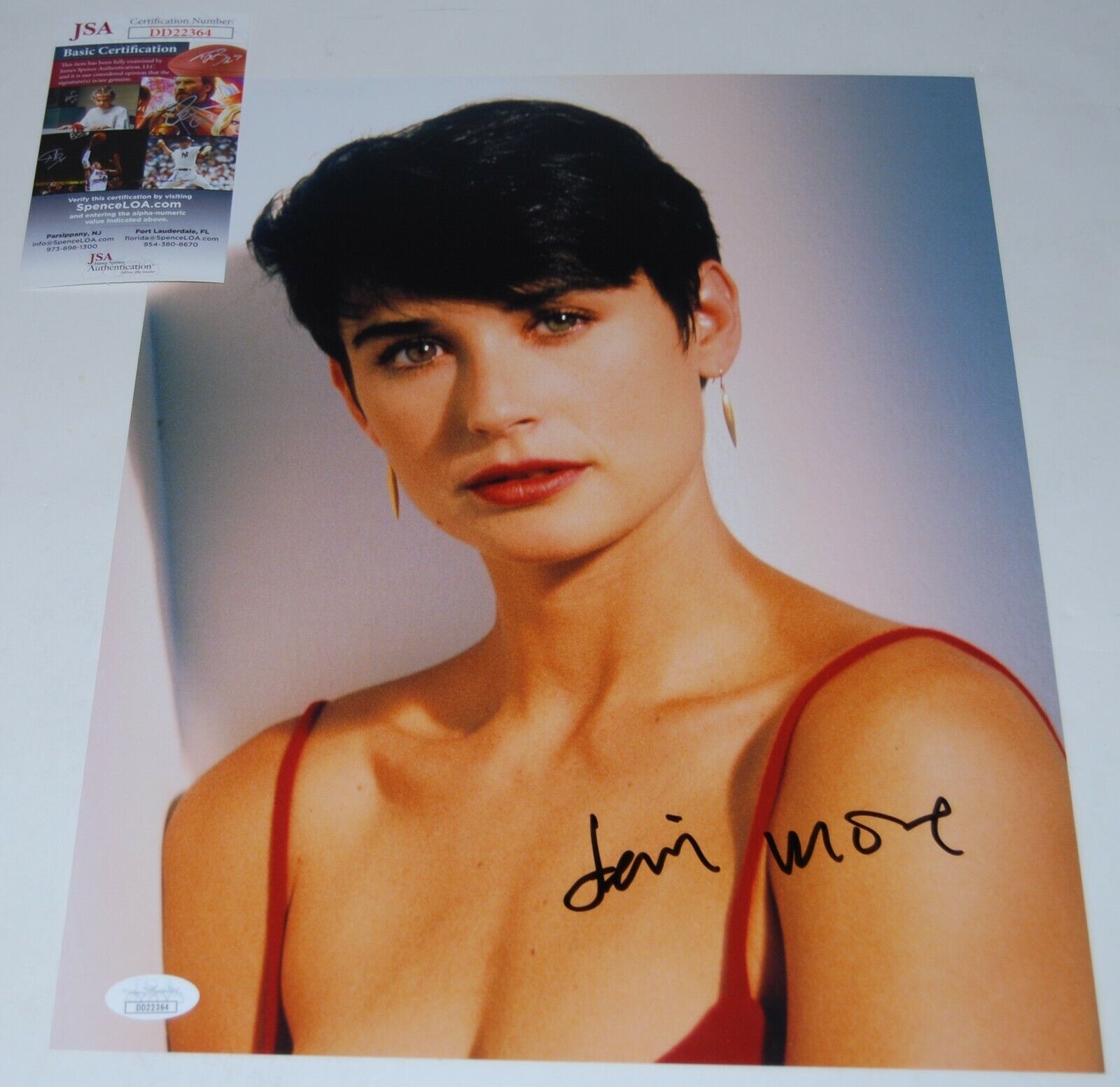 DEMI MOORE signed (GHOST) 11X14 movie Photo Poster painting *MOLLY JENSEN* Proof JSA AUTHENTIC D