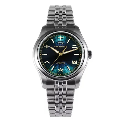 SAN MARTIN SN0031-G2 自動巻機械式時計 SanMartin-男性用機械式自動巻き時計sn0144 
