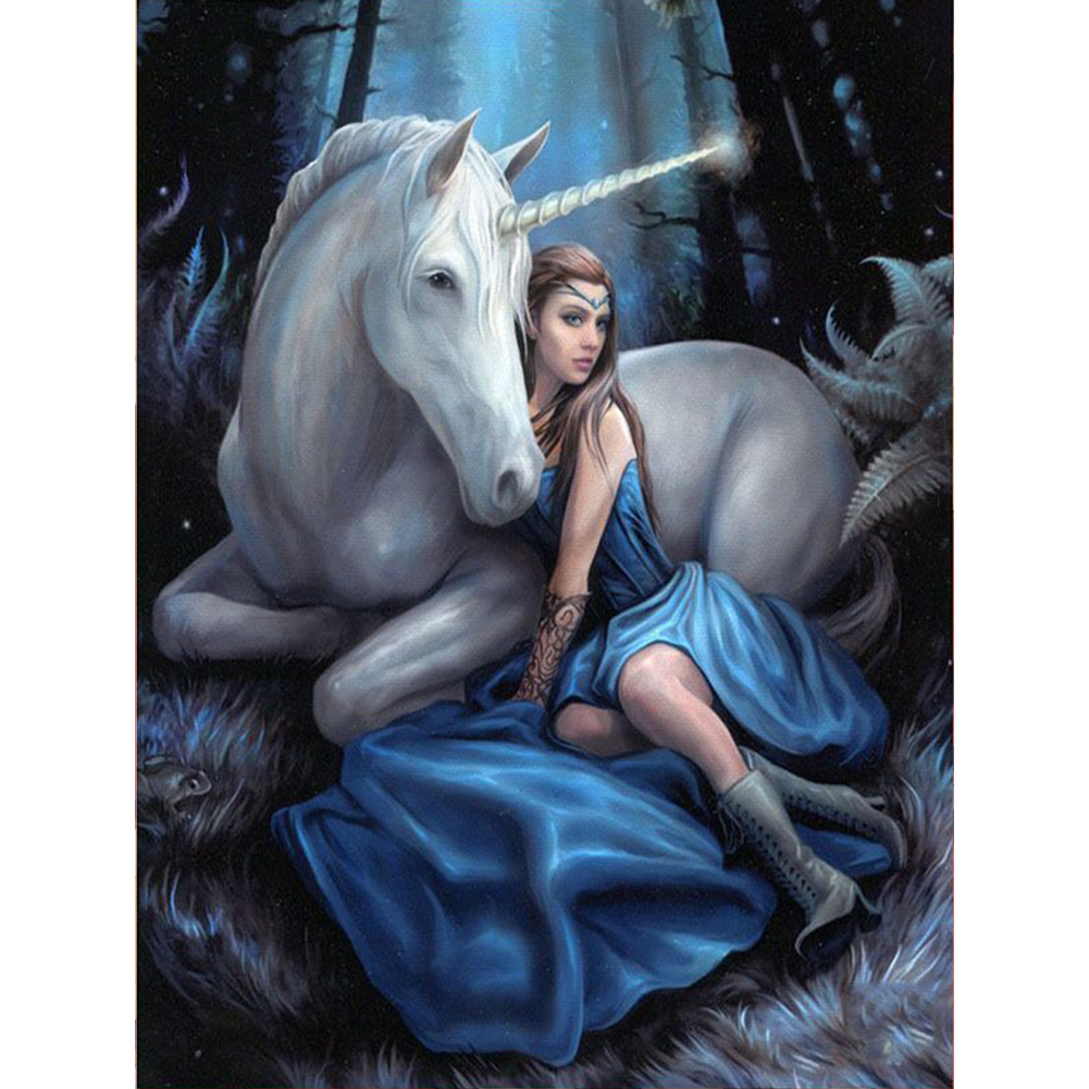 

30*40CM-Round Drill Diamond Painting-Beauty Horse, 501 Original
