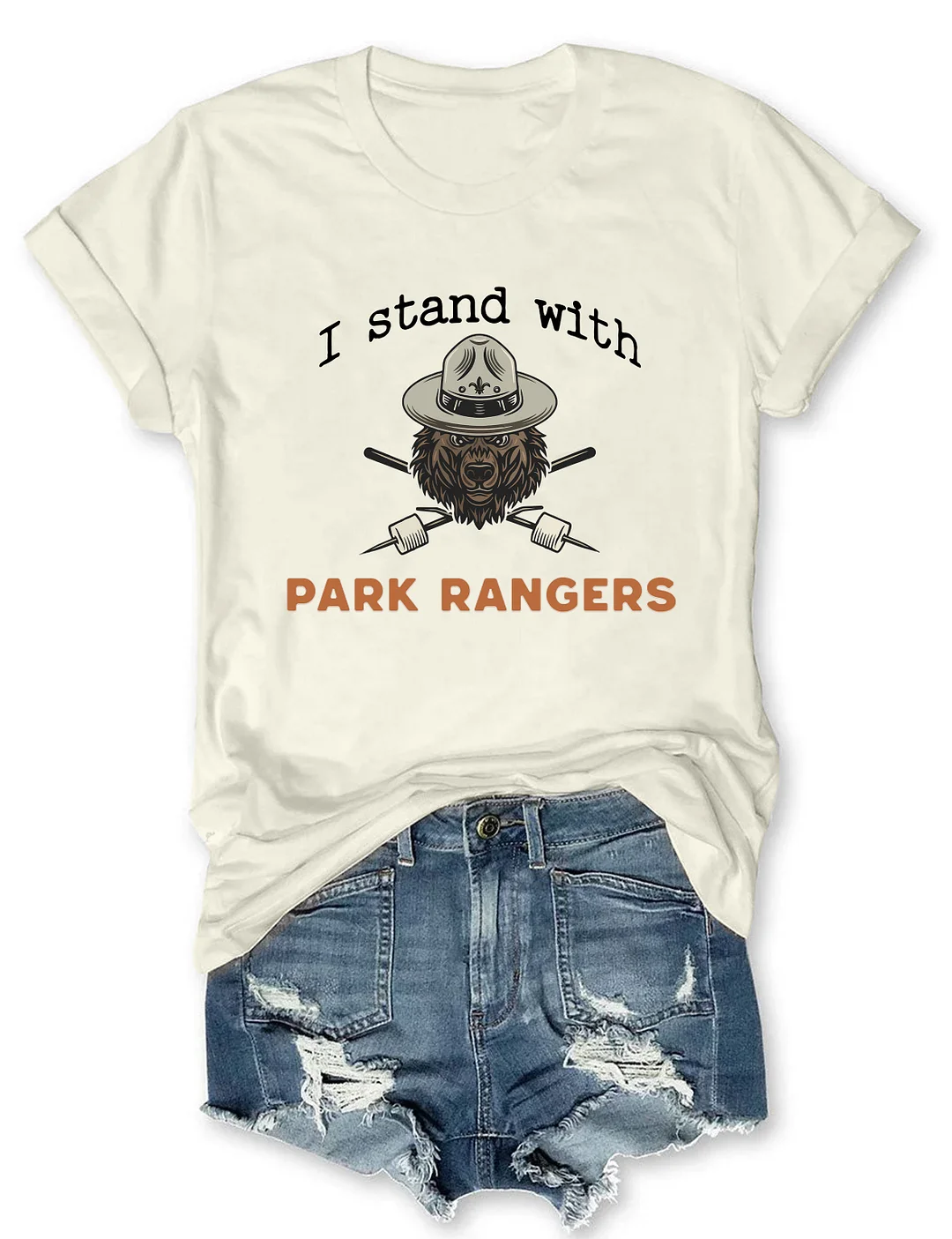I Stand With Park Rangers National Park T-shirt