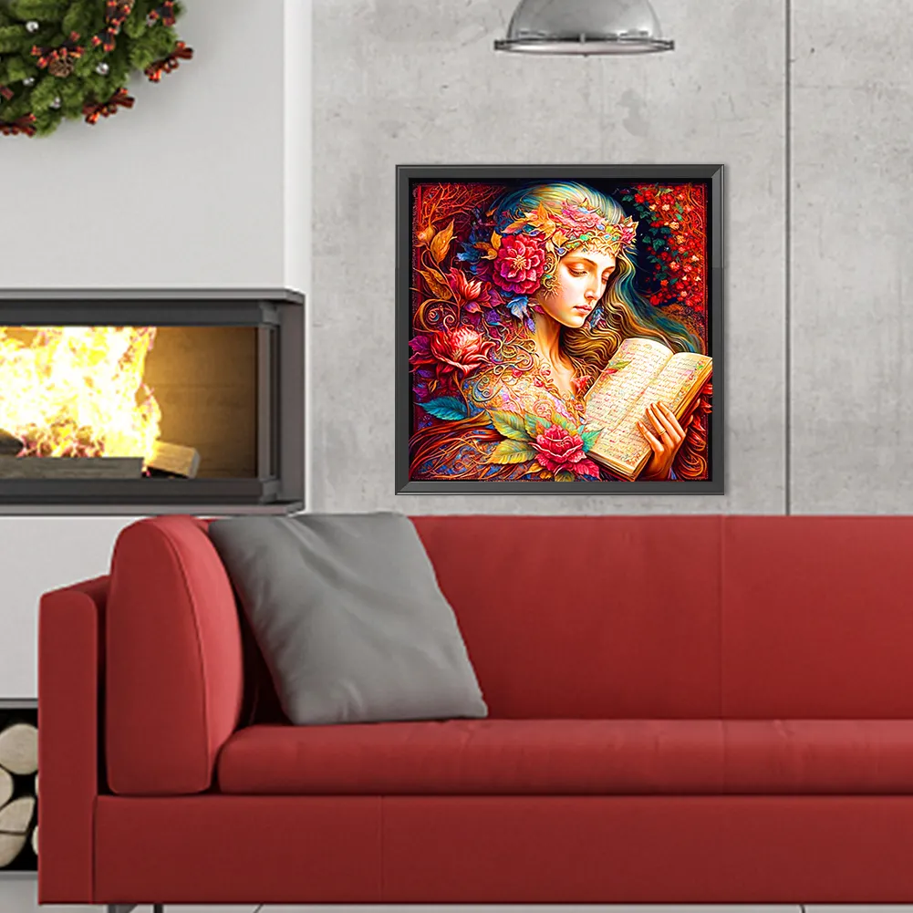 Full Round Diamond Painting 40*40cm - The Girl Who Sang For This