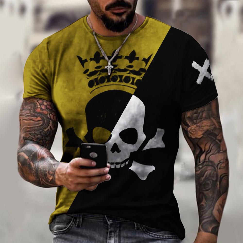 

Skull - 3D Printed Men T Shirt, Xxxl, 501 Original