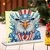 (US Only)US Flag Eagle DIY Diamond Painting Napkin Holder Kit Gift for Friend Family