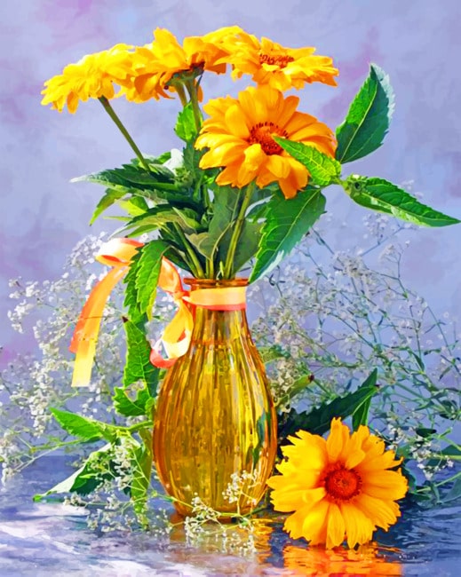 

Yellow Flowers – Aesthetic Paint By Numbers - 40*50CM, 501 Original