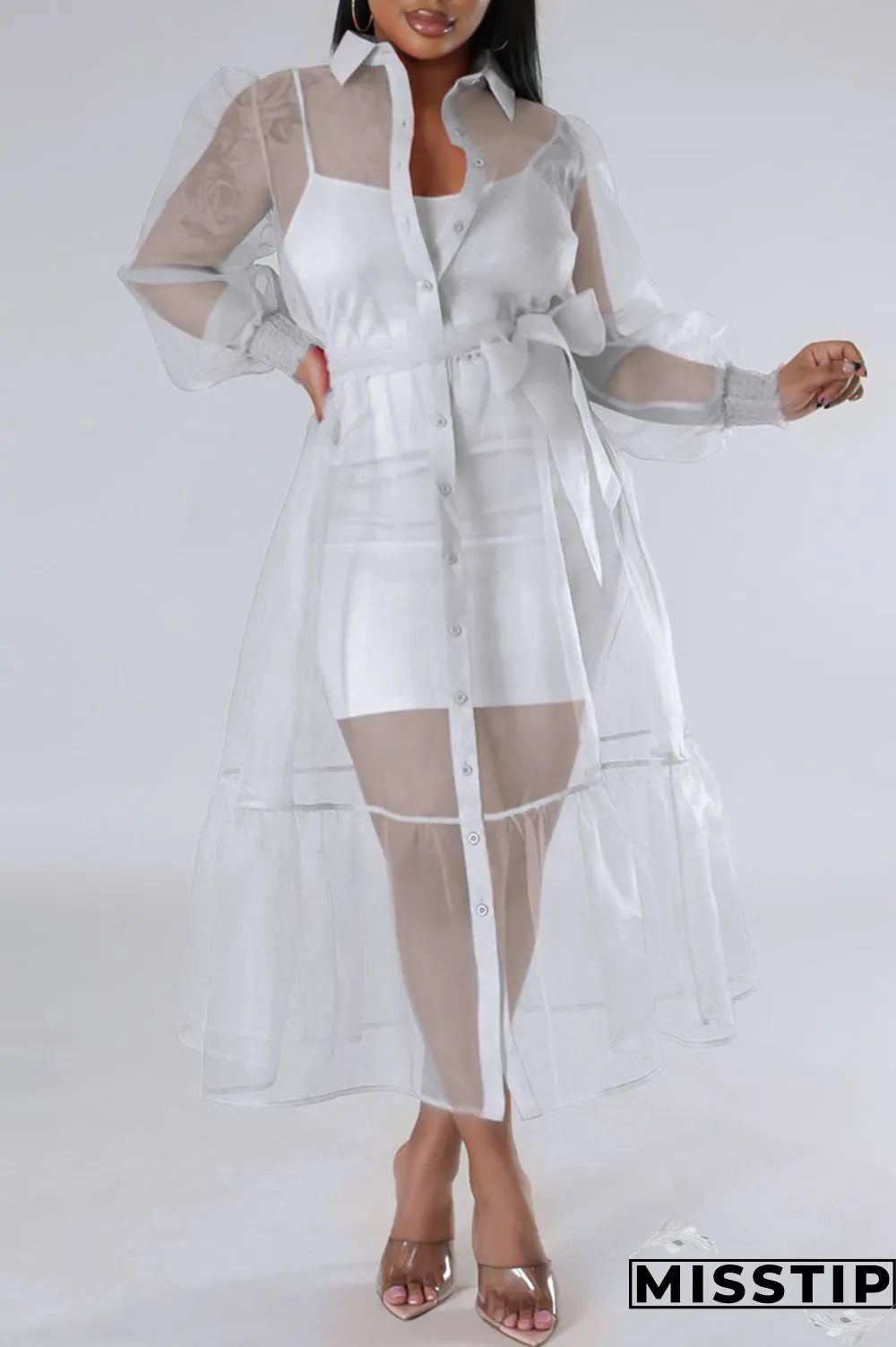 Black Casual Solid Patchwork Buckle Turndown Collar Long Sleeve Two Pieces