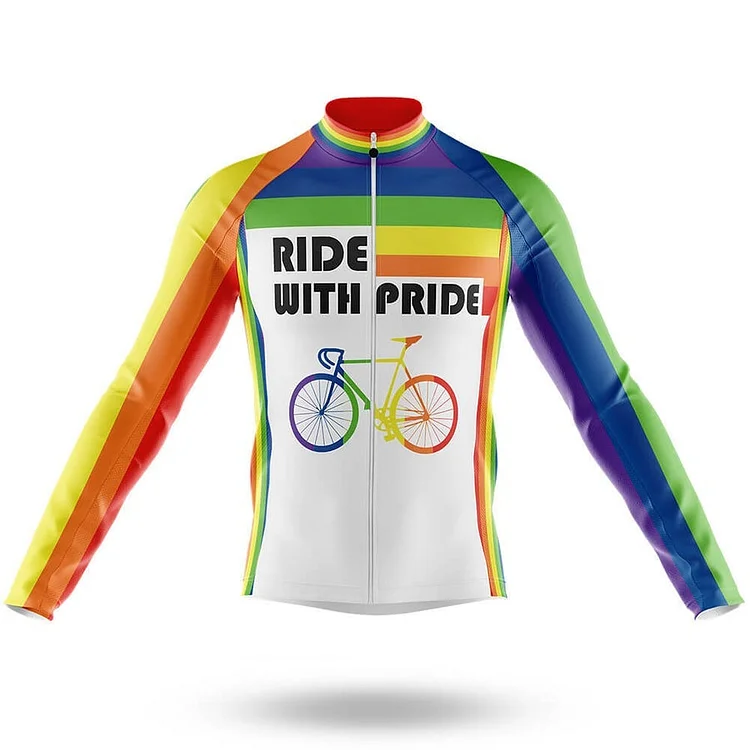 Ride With Pride Men's Long Sleeve Cycling Jersey