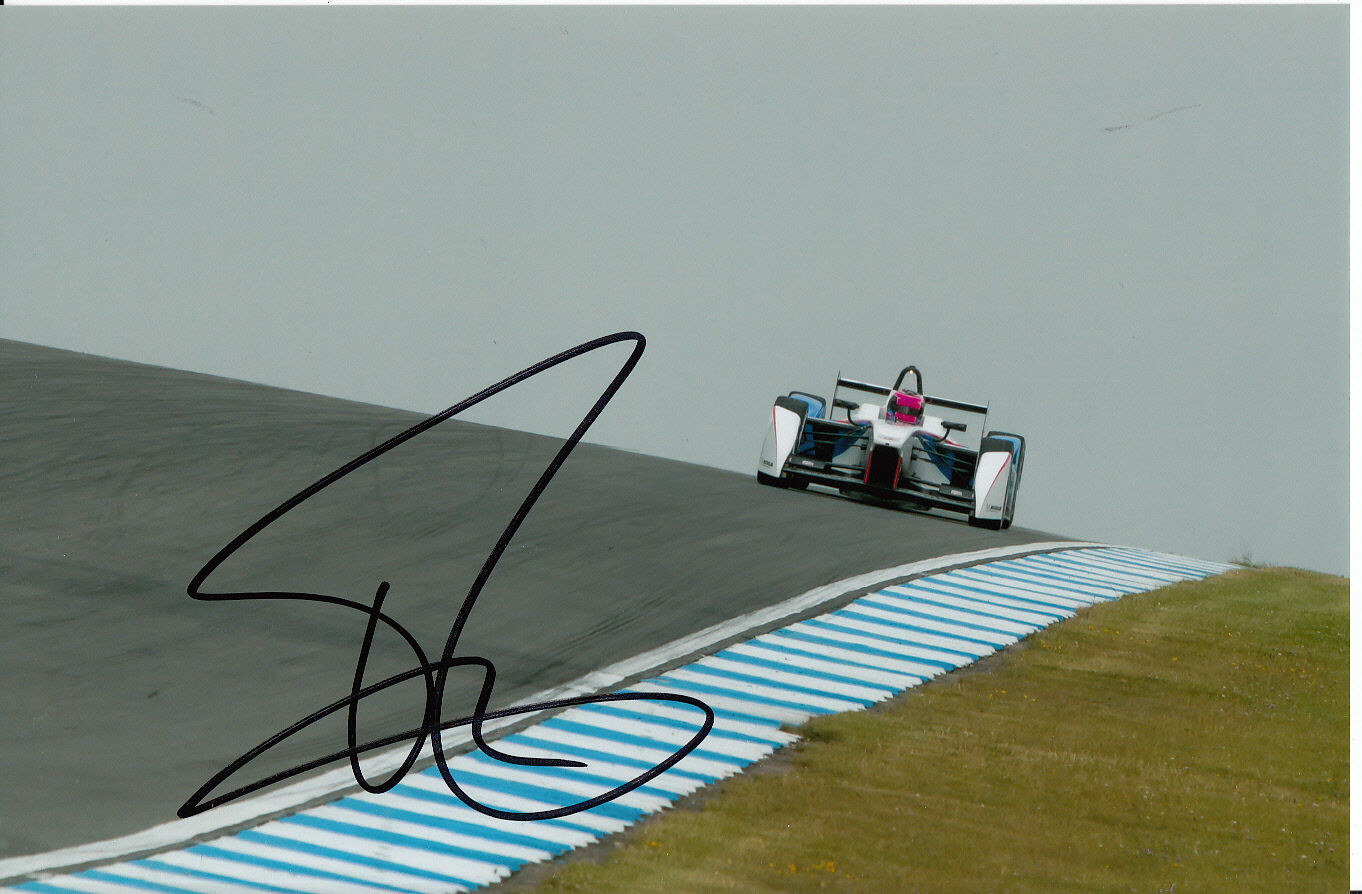 Franck Montagny Hand Signed Andretti Formula E 9x6 Photo Poster painting 1.