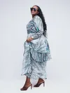 Dewuor Woody Layered Dress - Green