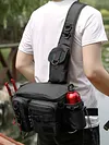 Men Fishing Tackle Backpack with Rod Holder Lure Box Gear Storage Bag Fanny Pack