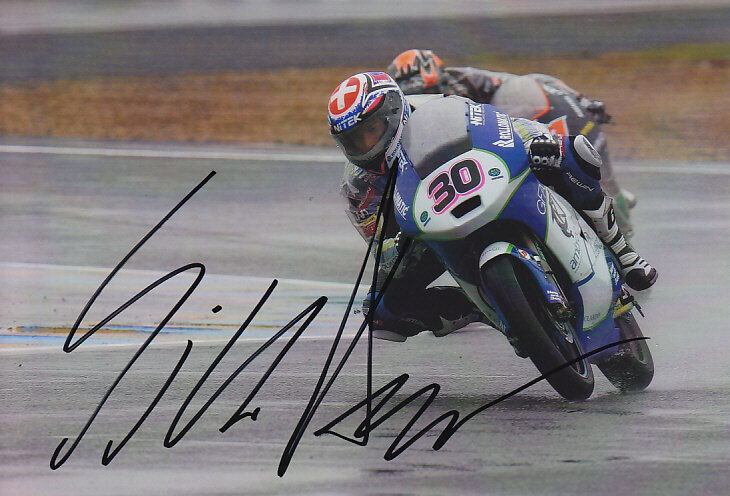 Giulian Pedone Moto 3 Hand Signed Suter Honda Photo Poster painting 5x7.5 2012 5.