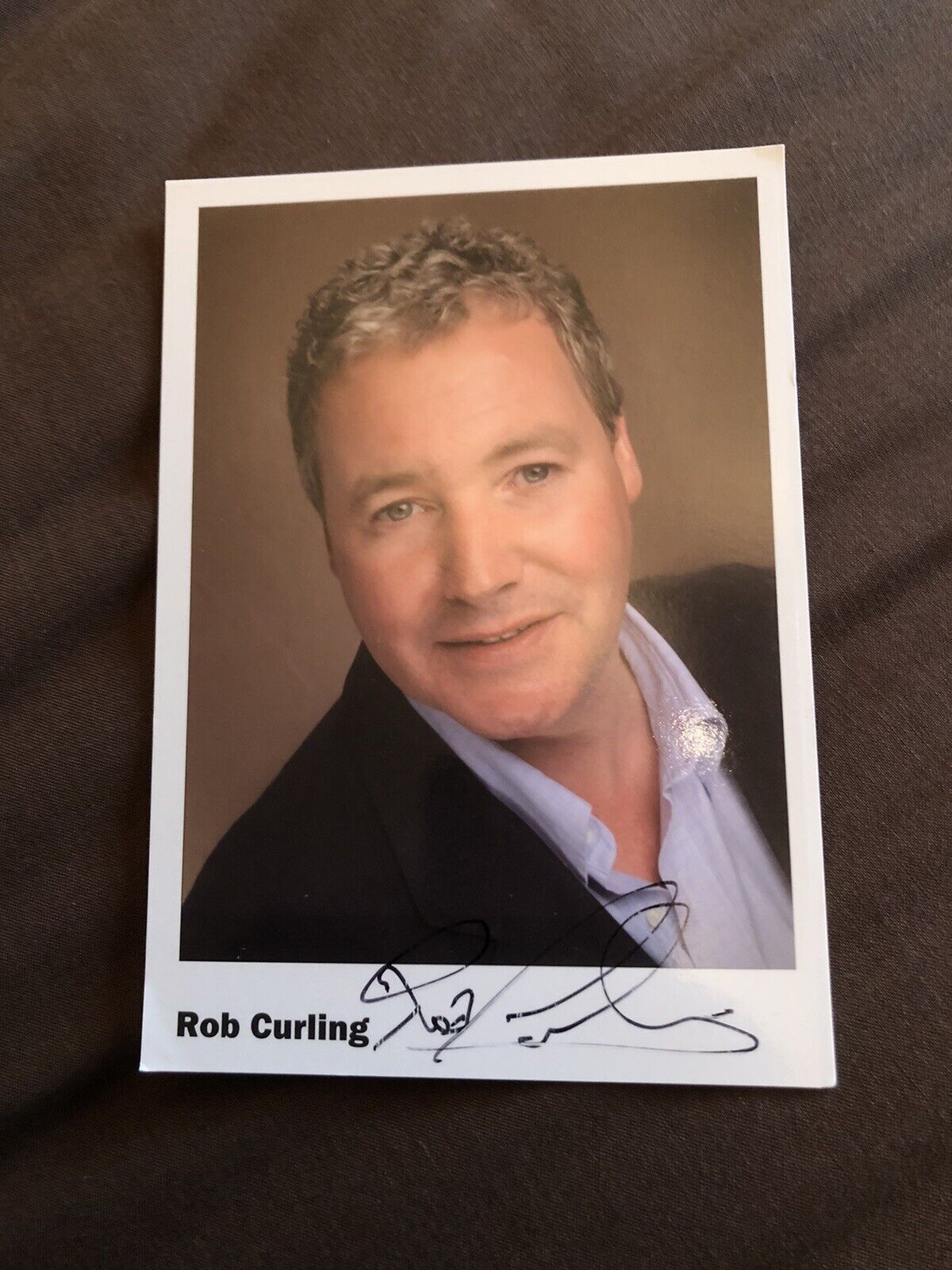 ROB CURLING (TV PRESENTER) SIGNED Photo Poster painting