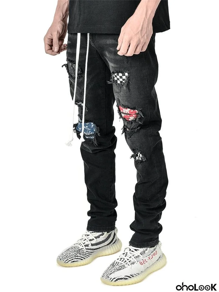 Men's Slim Fit Hip-Hop Street Demin Pants