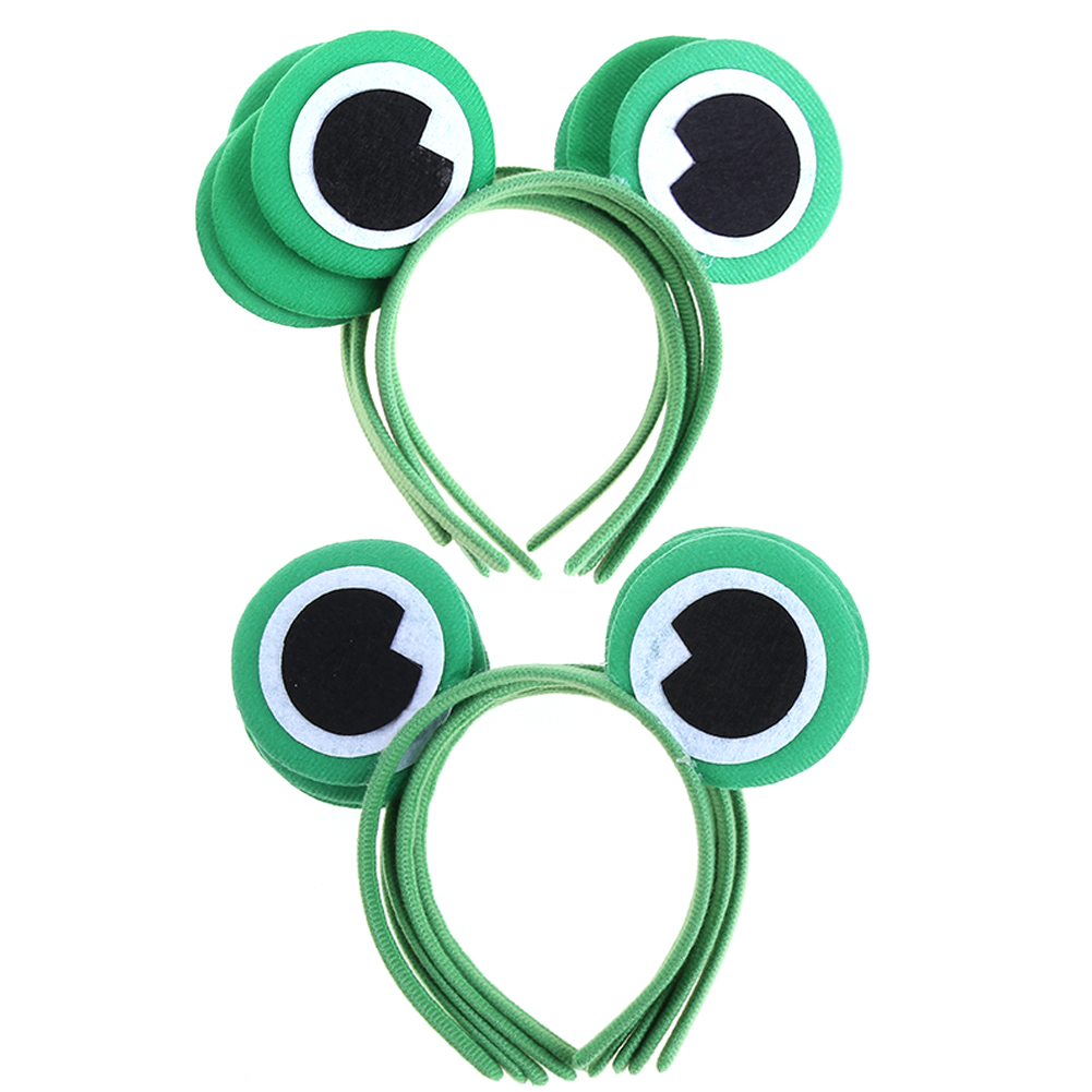 

10pcs Cartoon Animals Headband Eye Fancy Dress Costume Animal Decor Green, 501 Original