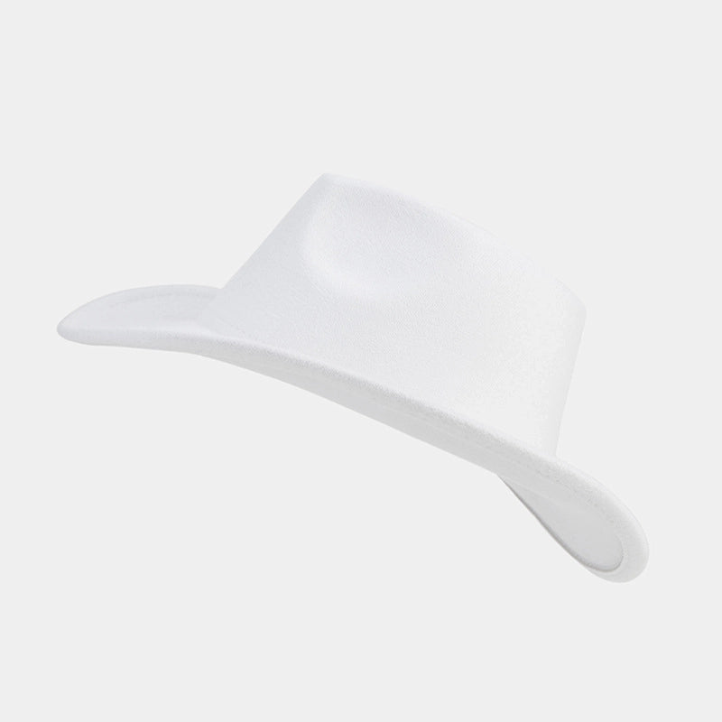 Unisex Retro Classic Style Solid Color Big Eaves Fedora Hat
