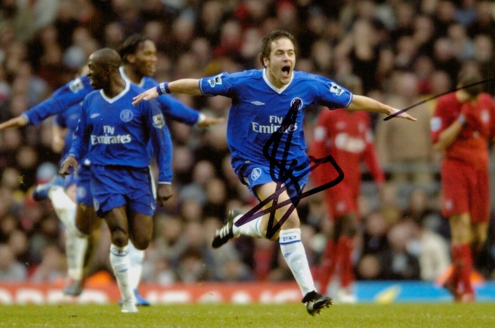 Joe Cole Signed 6x4 Photo Poster painting Chelsea West Ham United England Genuine Autograph +COA