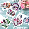 6PCS DIY Diamond Art Greeting Cards Santa Claus Congratulations Cards & Gift