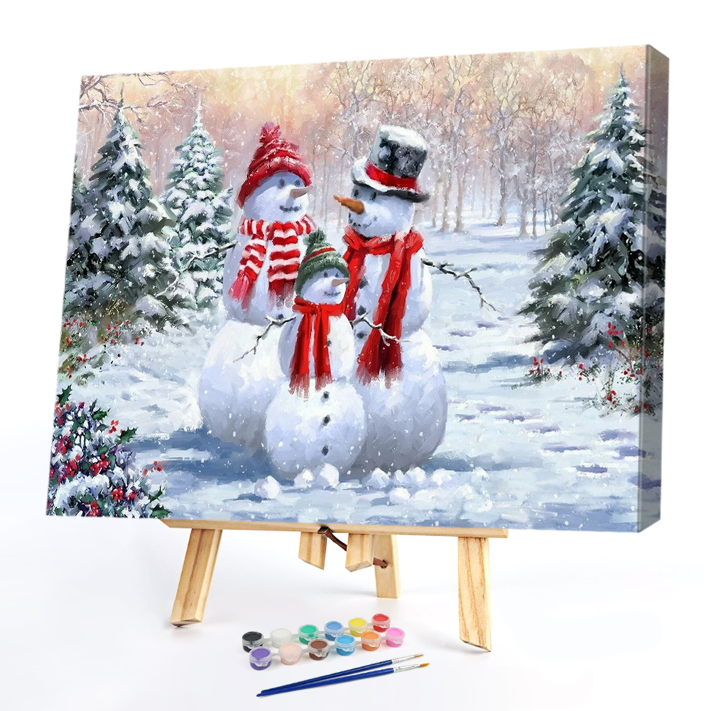 

40*50CM - Paint By Numbers - Snowman, 501 Original