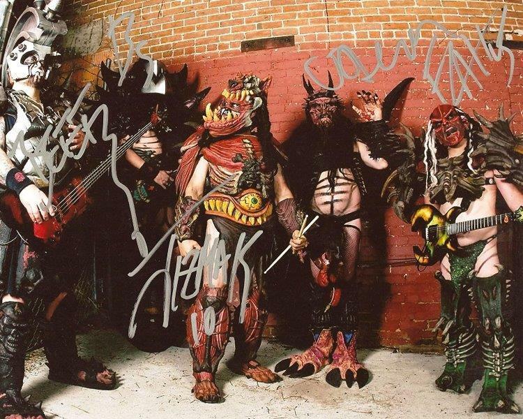 REPRINT - GWAR Band Heavy Metal Rock Autographed Signed 8 x 10 Photo Poster painting Man Cave