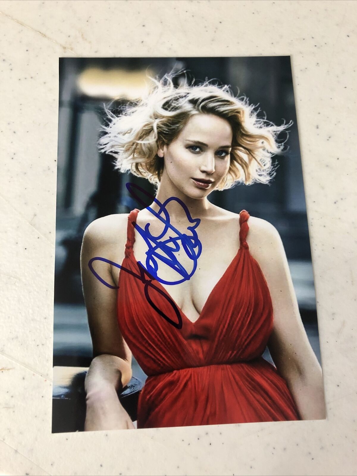 Jennifer Lawrence Signed 4x6 Photo Poster painting Hollywood Star Hunger Games