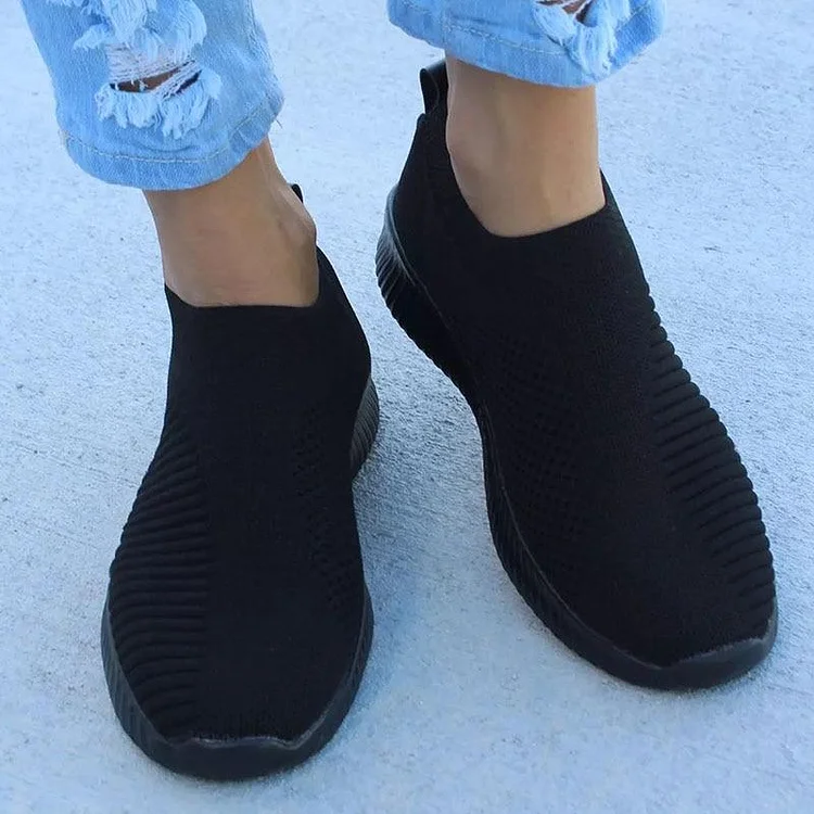 Vanccy - Women Stretchy Slip-on Mesh Bunion Corrector Sneakers QueenFunky