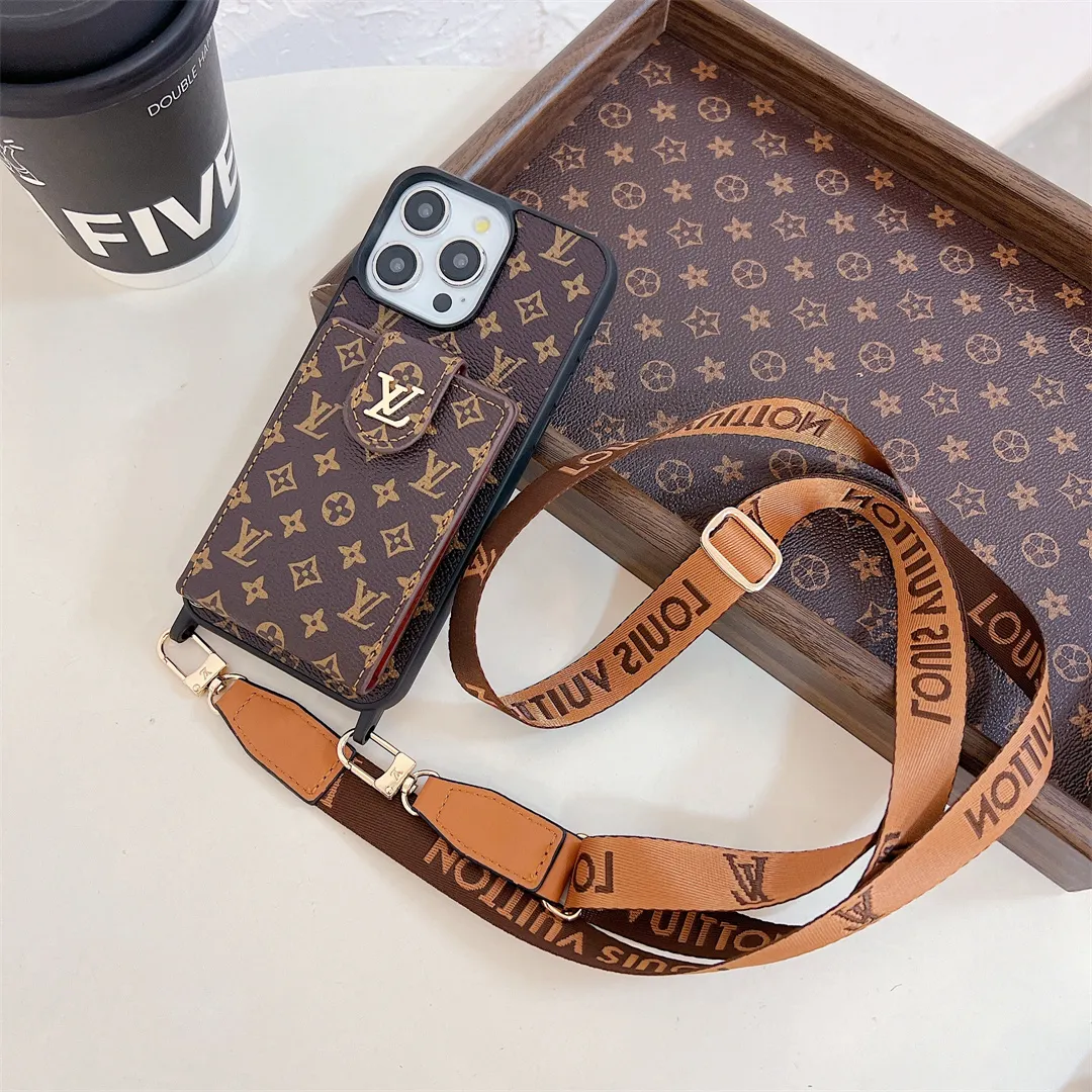 LV Elegant Canvas Leather Card Holder Gucci Ophidia GG Crossbody Apple iPhone Case