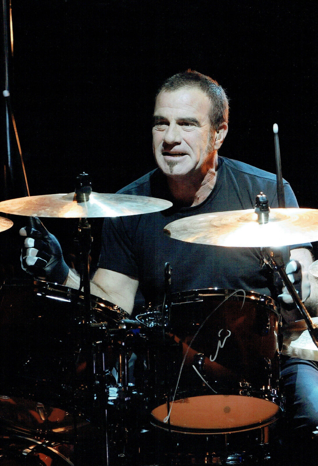 RARE Tico TORRES SIGNED Autograph 12x8 Photo Poster painting AFTAL COA Bon Jovi Drummer