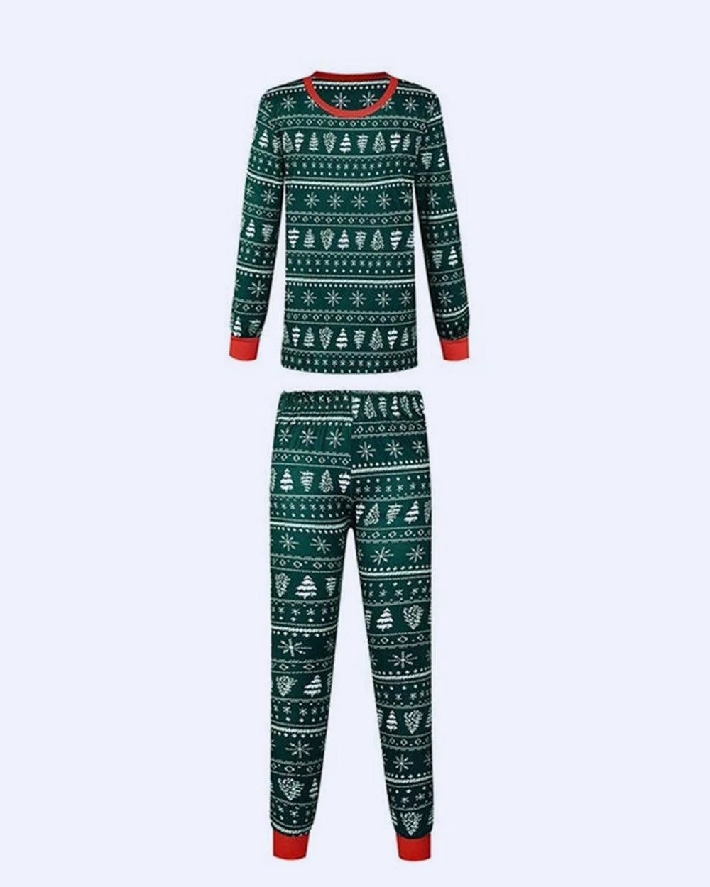 Green Christmas Trees Family Pajamas