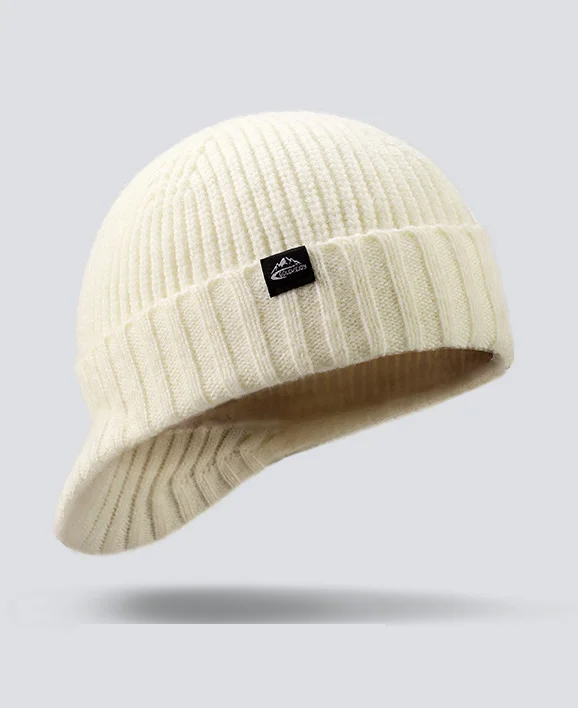 Outdoor Solid Warmth Wool Knitted Hat 