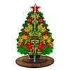 3D Double Sided Drills Diamond Painting Xmas Tree DIY Special Shaped Desk Ornament Kits