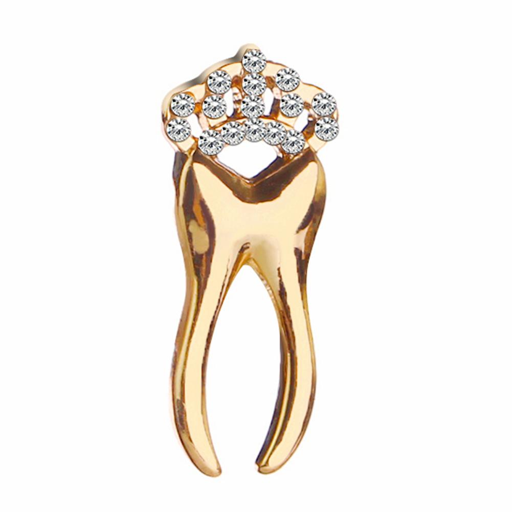 

Fashion Women Costume Brooches Rhinestone Crown Tooth Pin Casual Jewelry, C1377go, 501 Original