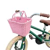 Bike Front Basket with Handles Cute Square Bicycle Basket for Kids Adult Bikes