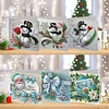 6Pcs Diamond Painting Christmas Greeting Cards Congratulations Cards & Gifts