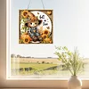 Diamond Painting Acrylic 2D Flat Love Autumn Hanging Diamond Art Kits Wall Door Decor