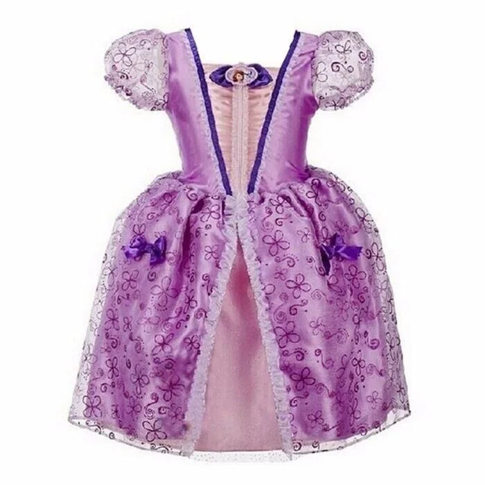 Girls Dress Cartoon Cosplay Snow Queen Princess Dresses Elsa Dresses Anna Costume Baby Children Clothes TuTu Kids Clothing