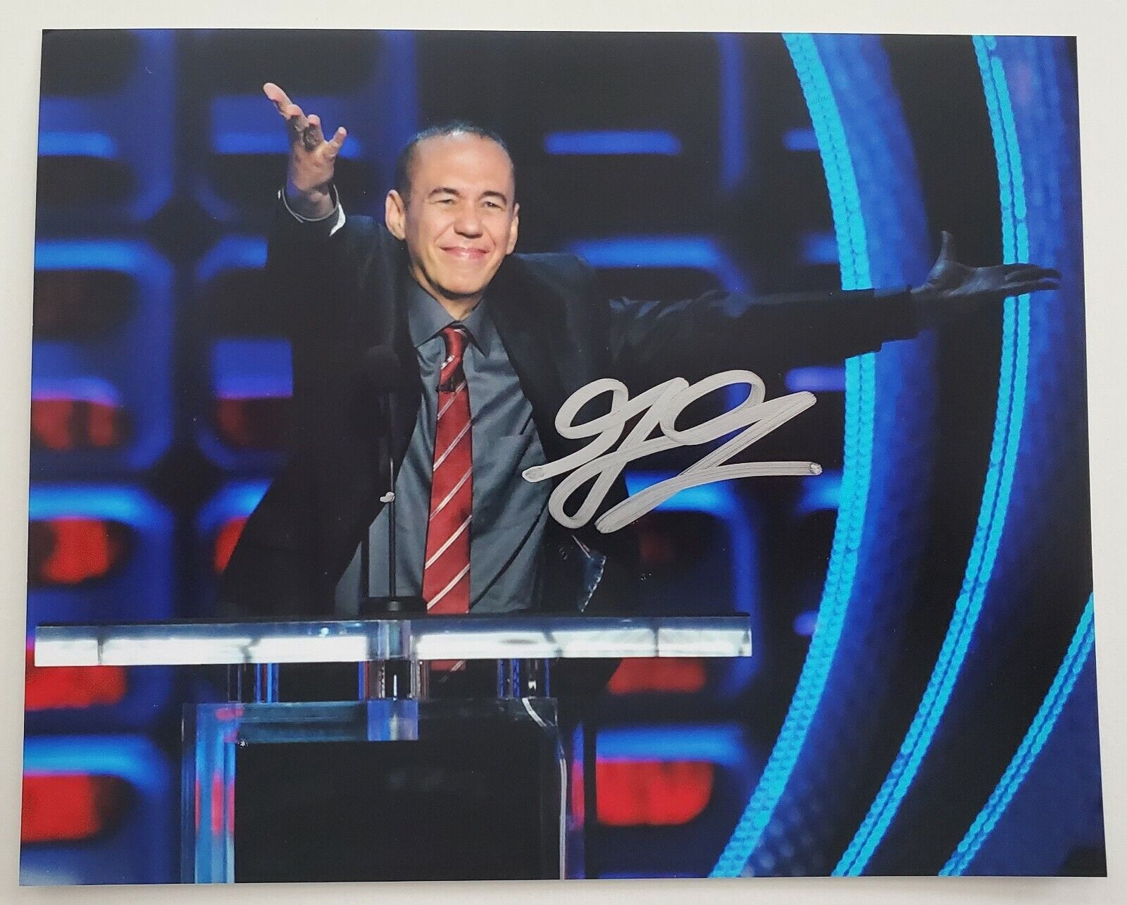 Gilbert Gottfried Signed 8x10 Photo Poster painting Stand Up Comedian Actor TMNT Aladdin RAD