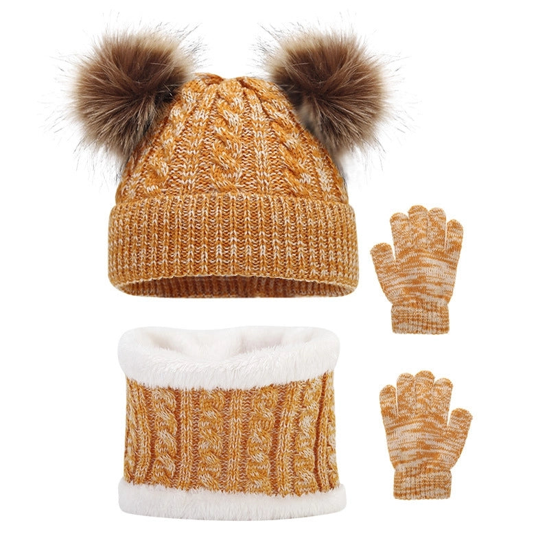Kid’S Casual Minimalist Solid Color Wool Cap