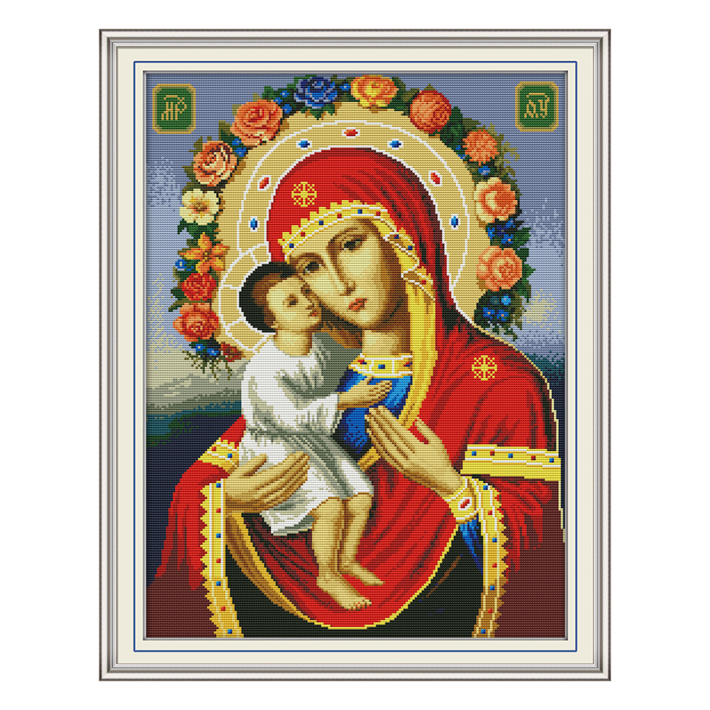 

Religious Figure - 14CT Stamped Cross Stitch - 41*53CM, 501 Original