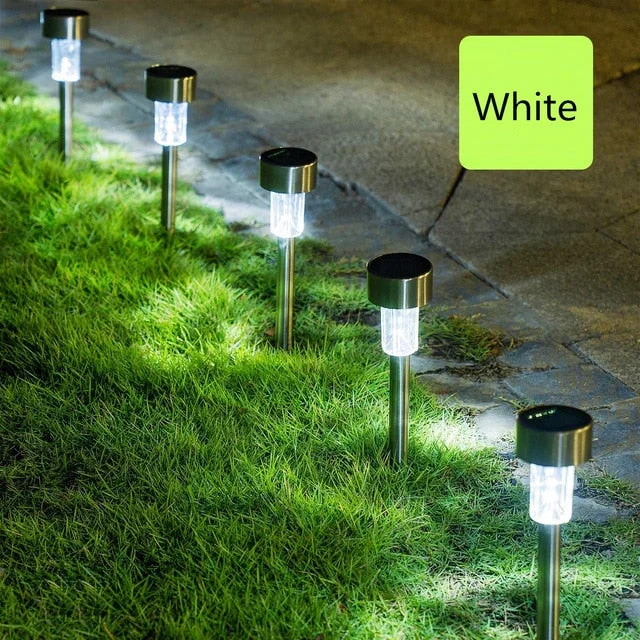 Solar Garden Light Lawn Lamps Outdoor Decoration Pathway Waterproof LED Solar Powered Lawn Light Street Landscape Yard Lamp