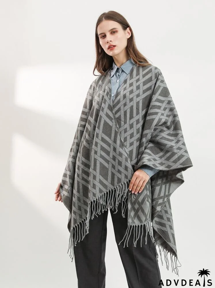 Fringe Hem Shawl Scarf