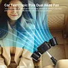 Dual Head Car Cooling Fan with Extension Arm Car Seat Headrest Fan for Back Seat