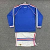 1998 Retro Long Sleeve France Home Football Shirt 1:1 Thai Quality Kids Size