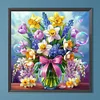 Blume - runder Bohrer Diamantmalerei - 40*40cm