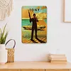 Sticker homme des cavernes home bar - Panneaux en &eacute;tain m&eacute;tallique(20*30cm/30*40cm)