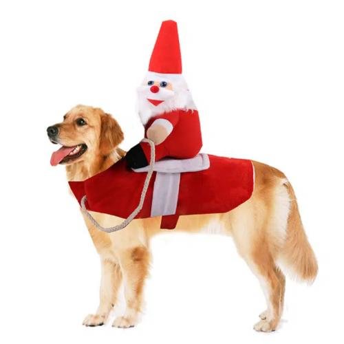 Best Christmas Santa Claus Pet Costume for Dogs and Cats