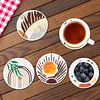 8Pcs Diamond Painting Wooden Artistic Style Coaster Diamond Art Kit w/ Holder No-Slip Decor