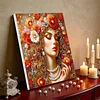 (Pre-Framed)Diamond Painting-DIY Crystal Rhinestone Girl(25x25cm)